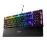SteelSeries Apex 5 Hybrid Mechanical Gaming Keyboard – Per-Key RGB Illumination – Aircraft Grade Aluminum Alloy Frame – OLED Smart Display (Hybrid Blue Switch)